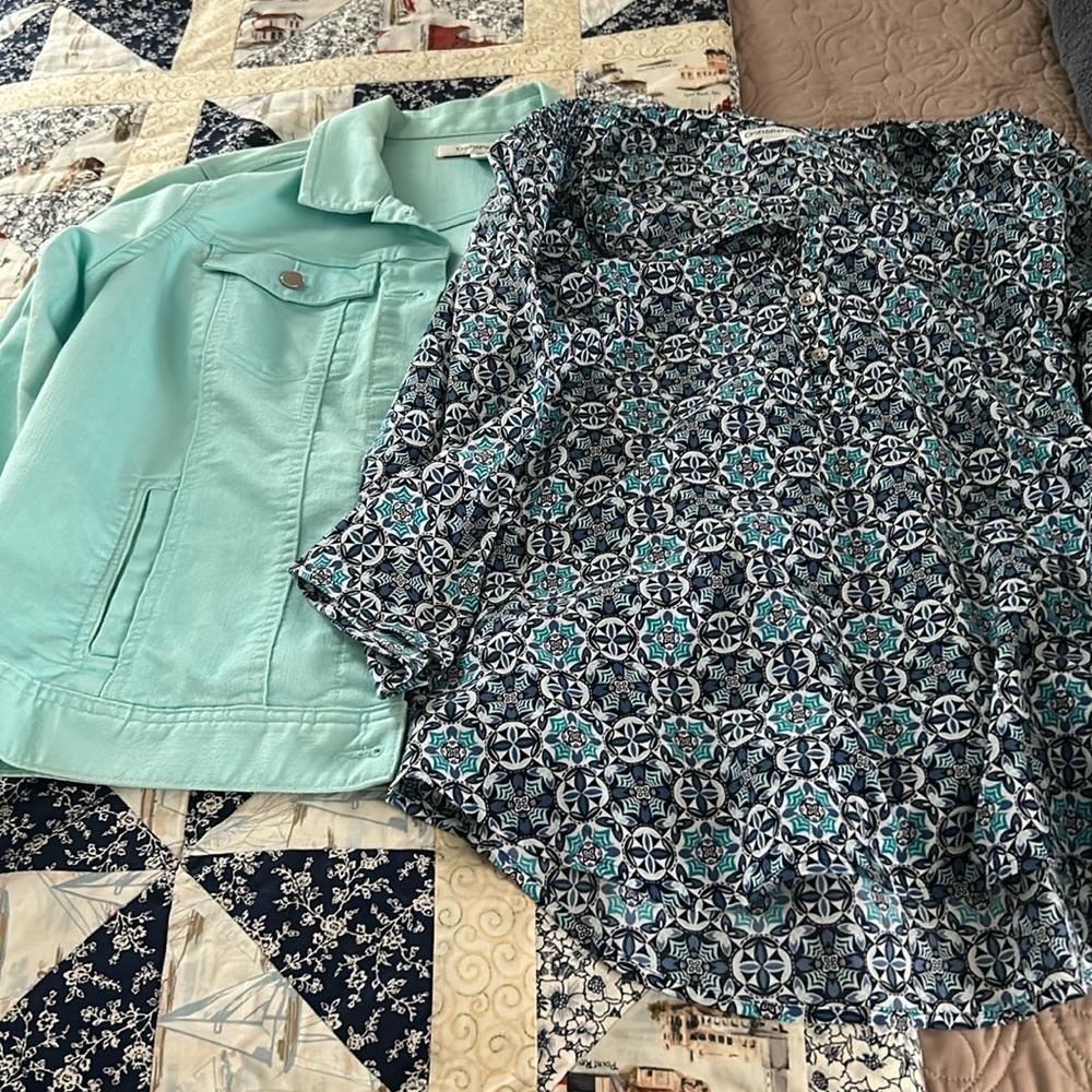 Croft&Barrow Jean jacket and shirt